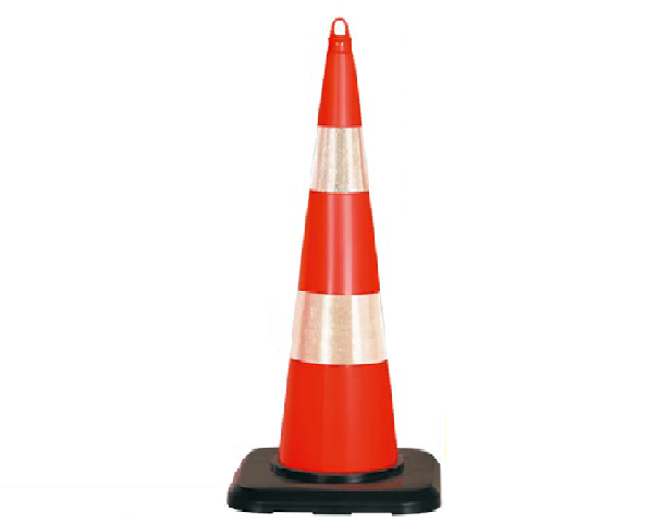 12327 TK A R2 Pvc Trafik Konisi Çift Reflektifli 90 cm Ekstra Ağırlıklı