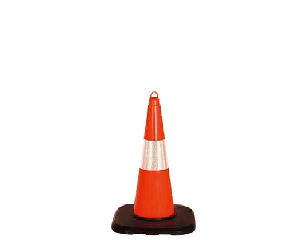 12326 TK A R1 Pvc Trafik Konisi Çift Reflektifli 50 cm Ekstra Ağırlıklı