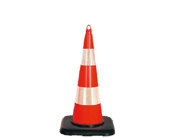 12315 TK A R2 Pvc Trafik Konisi Çift Reflektifli 75 cm Ekstra Ağırlıklı